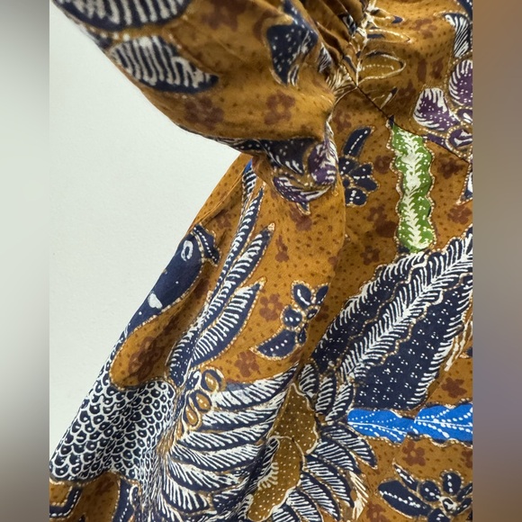 Cara Cara Blouse Top Size XS Bohemian Flowy Autumn Floral Date Travel - Picture 5 of 9